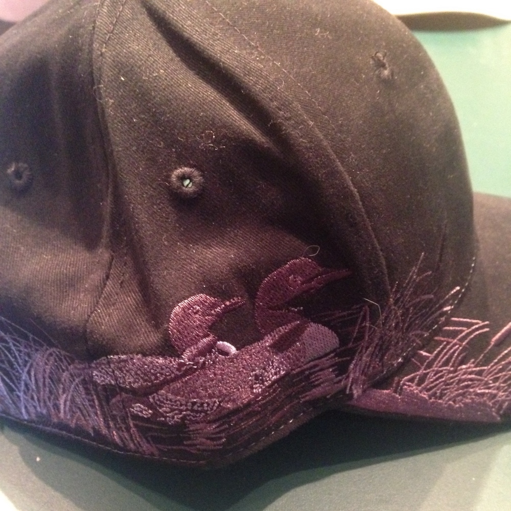 Black hat with ducks